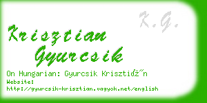 krisztian gyurcsik business card